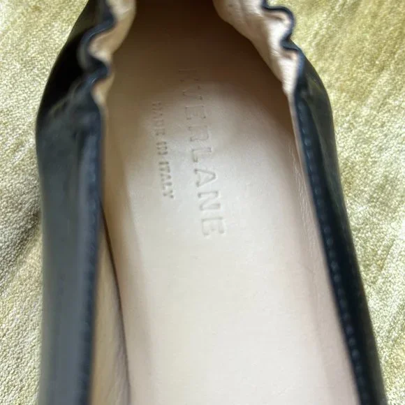 Everlane The Day Heel black leather made in italy 7.5 - Picture 12 of 12